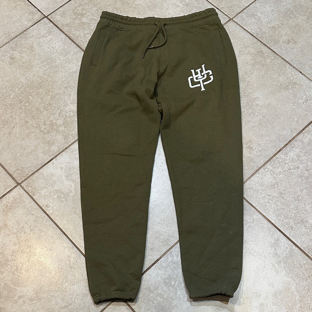 Original Favorites Olive Green Organic Cotton Fleece Jogger Sweatpants XL